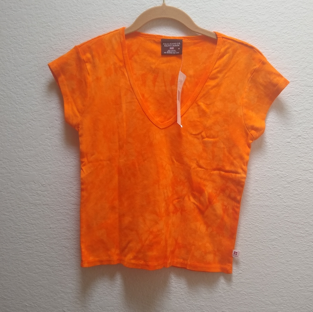 90's Vintage Polo Jeans Co Ralph Lauren V Neck Top
